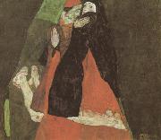 Egon Schiele, Cardinal and Nun (mk12)